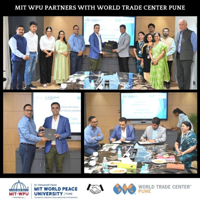 WTC Pune signs MoU with MIT World Peace University, Pune