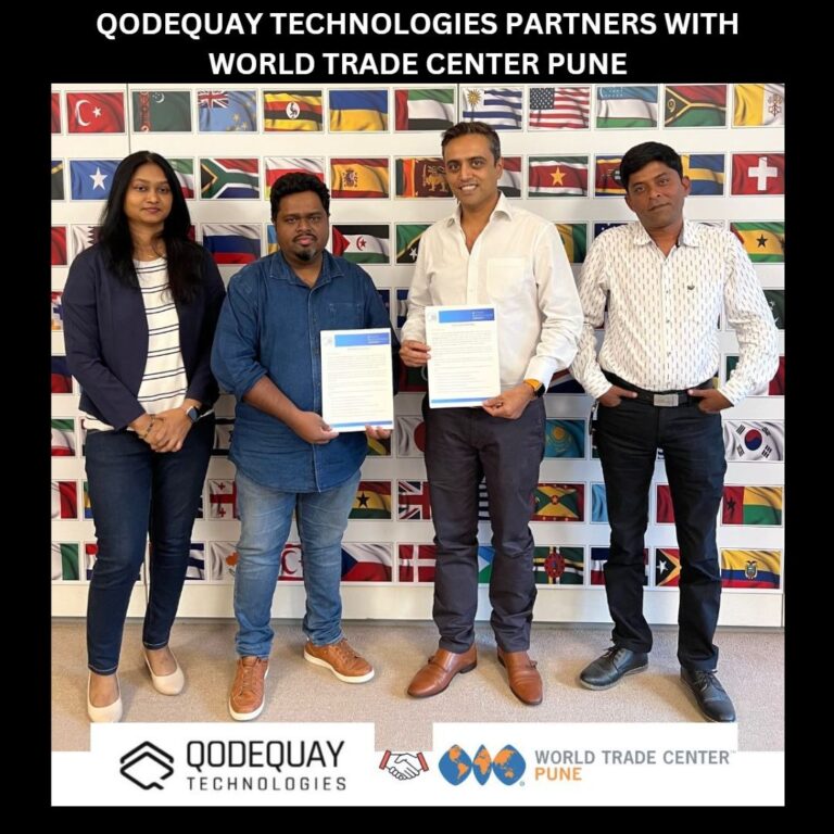World Trade Center Pune artners With Qodequay Technologies